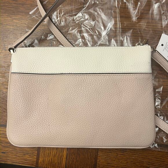 NWT KATE SPADE Leila Colorblock Triple Gusset Crossbody Pebbled Leather NWT $279 - Picture 5 of 14